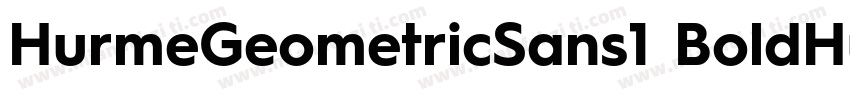 HurmeGeometricSans1 BoldHurmeGeomet字体转换